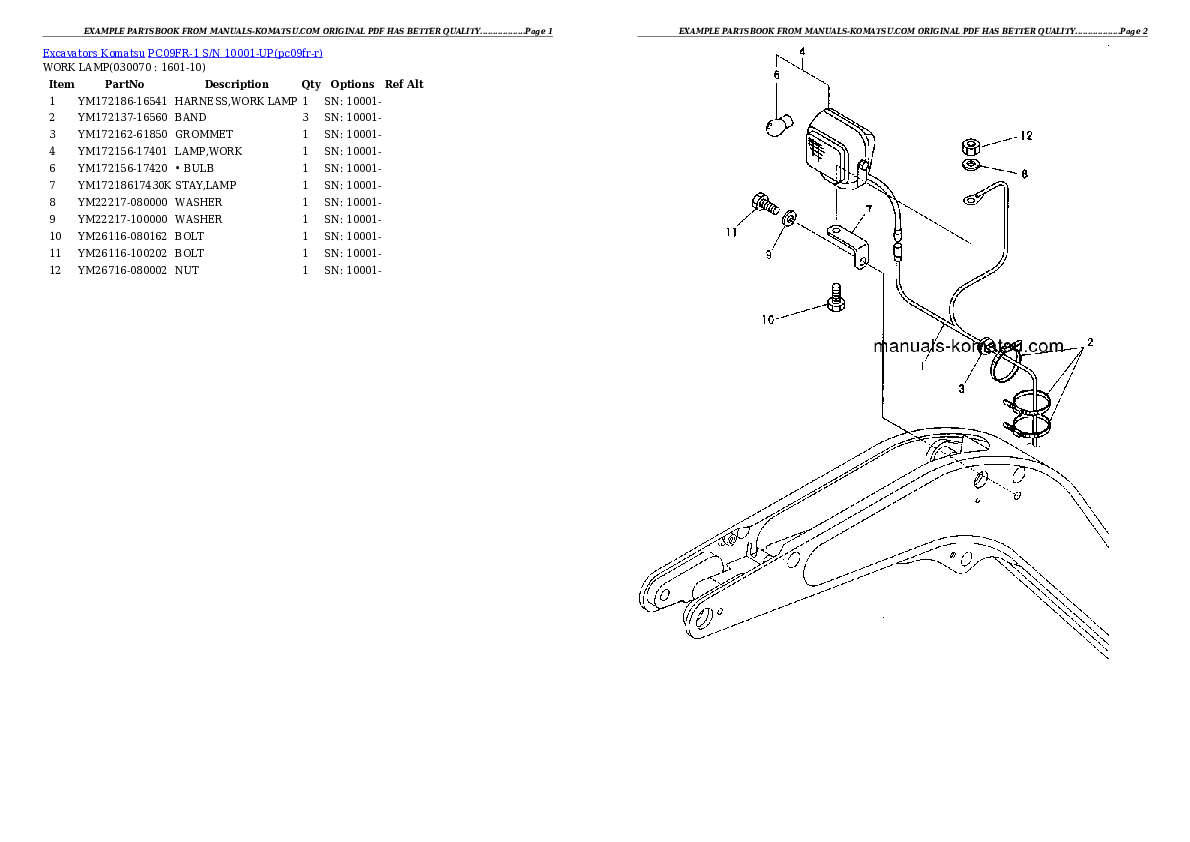 Protected: PC09FR-1 S/N 10001-UP Partsbook