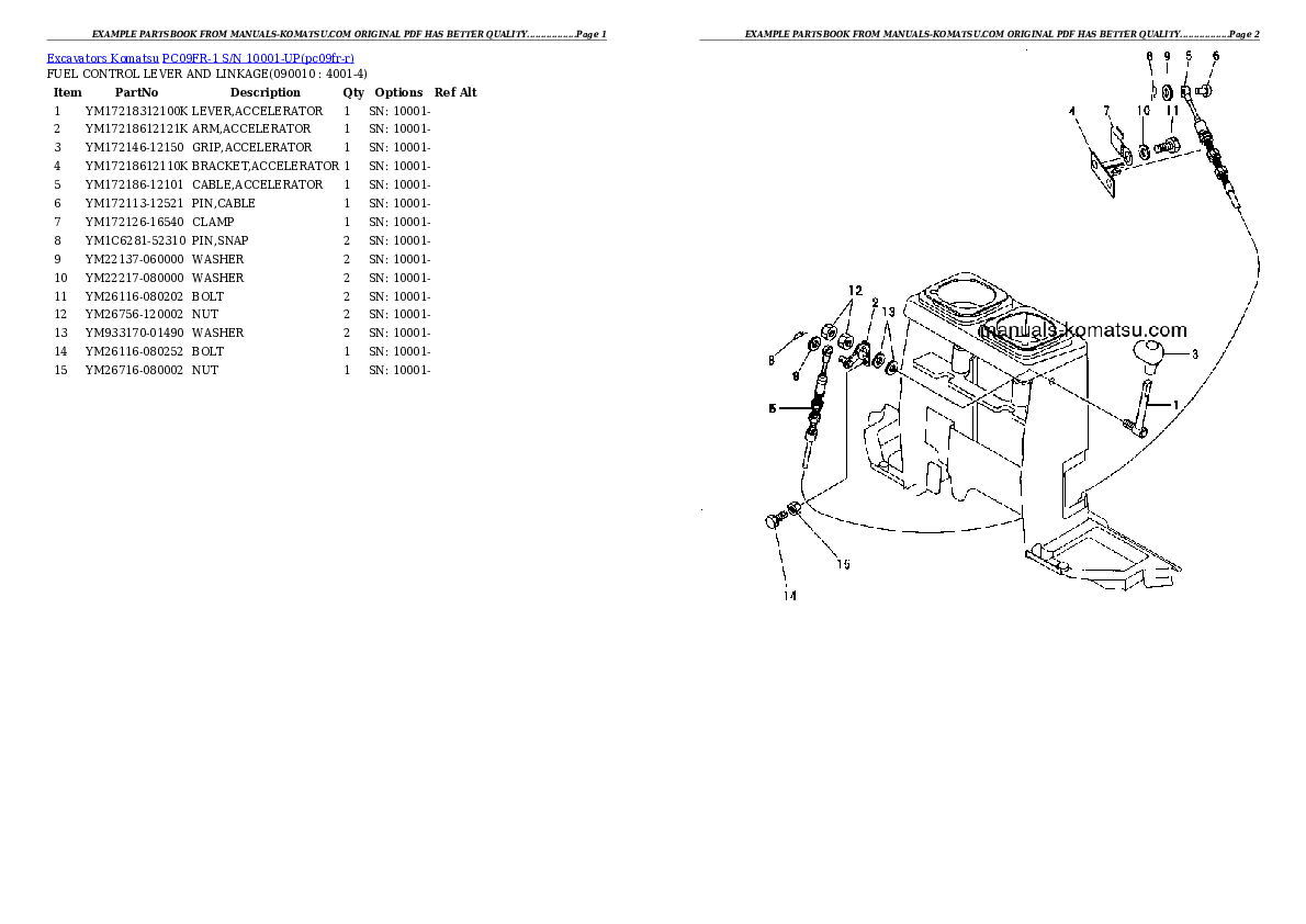 Protected: PC09FR-1 S/N 10001-UP Partsbook