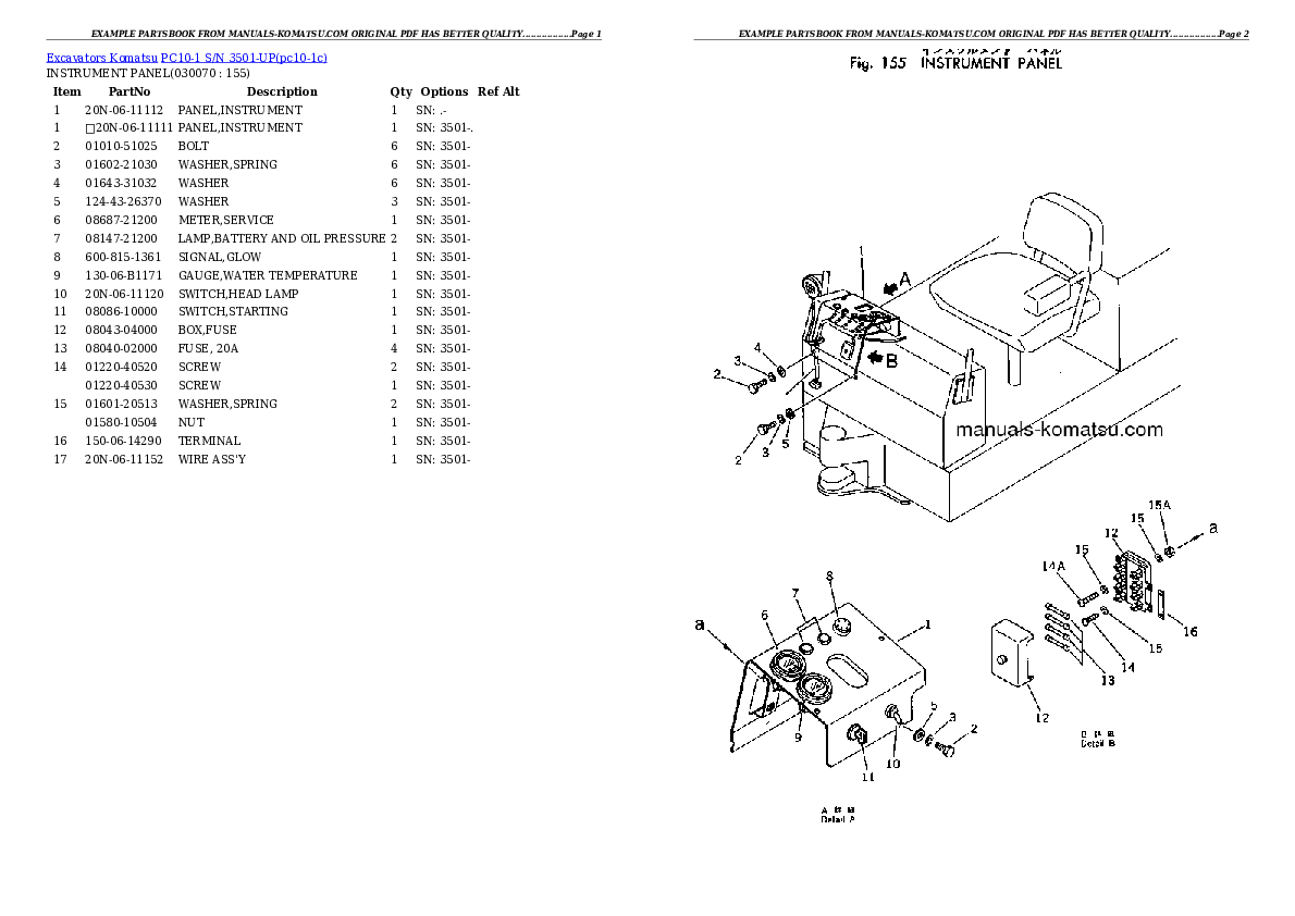 Protected: PC10-1 S/N 3501-UP Partsbook