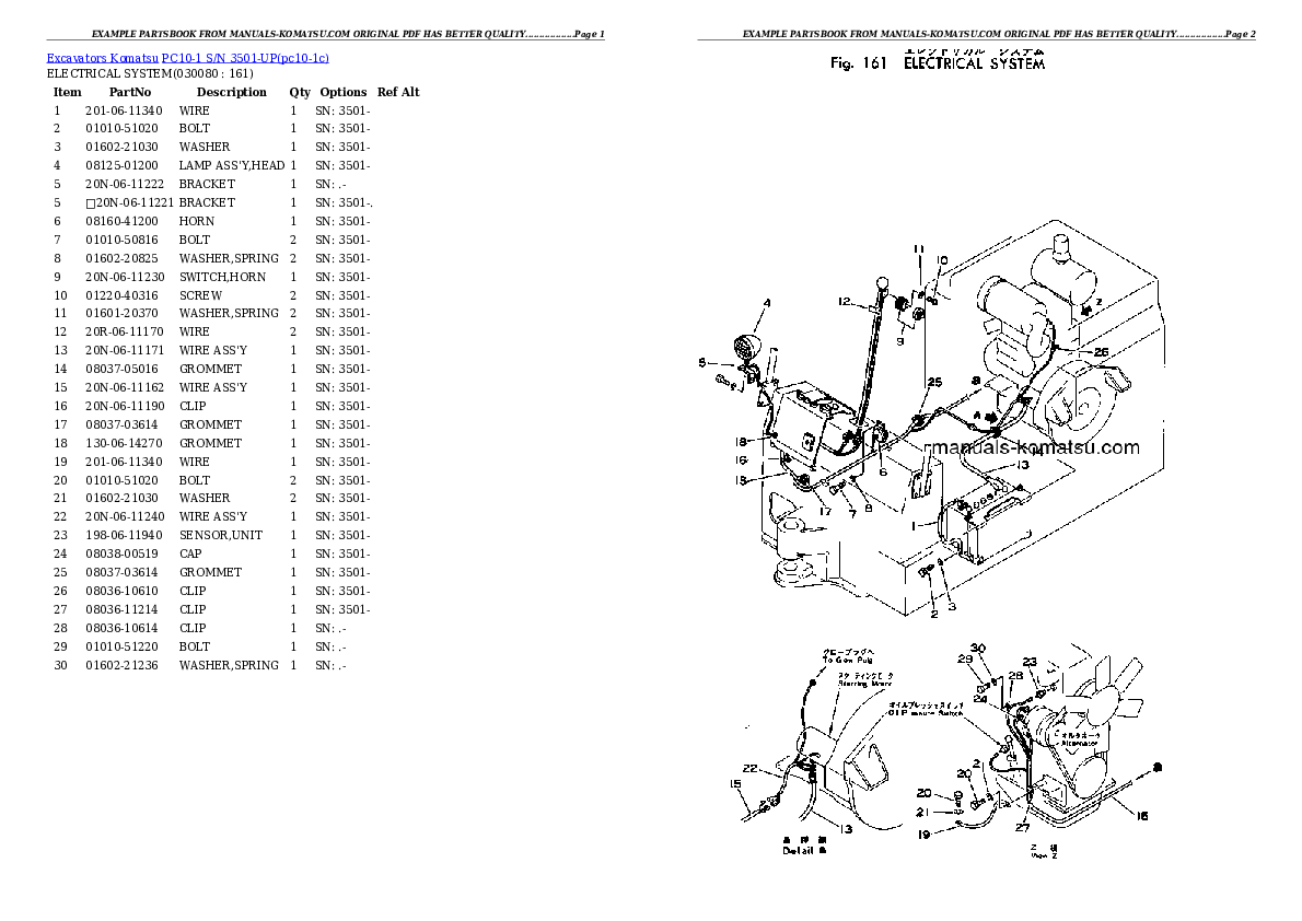 Protected: PC10-1 S/N 3501-UP Partsbook