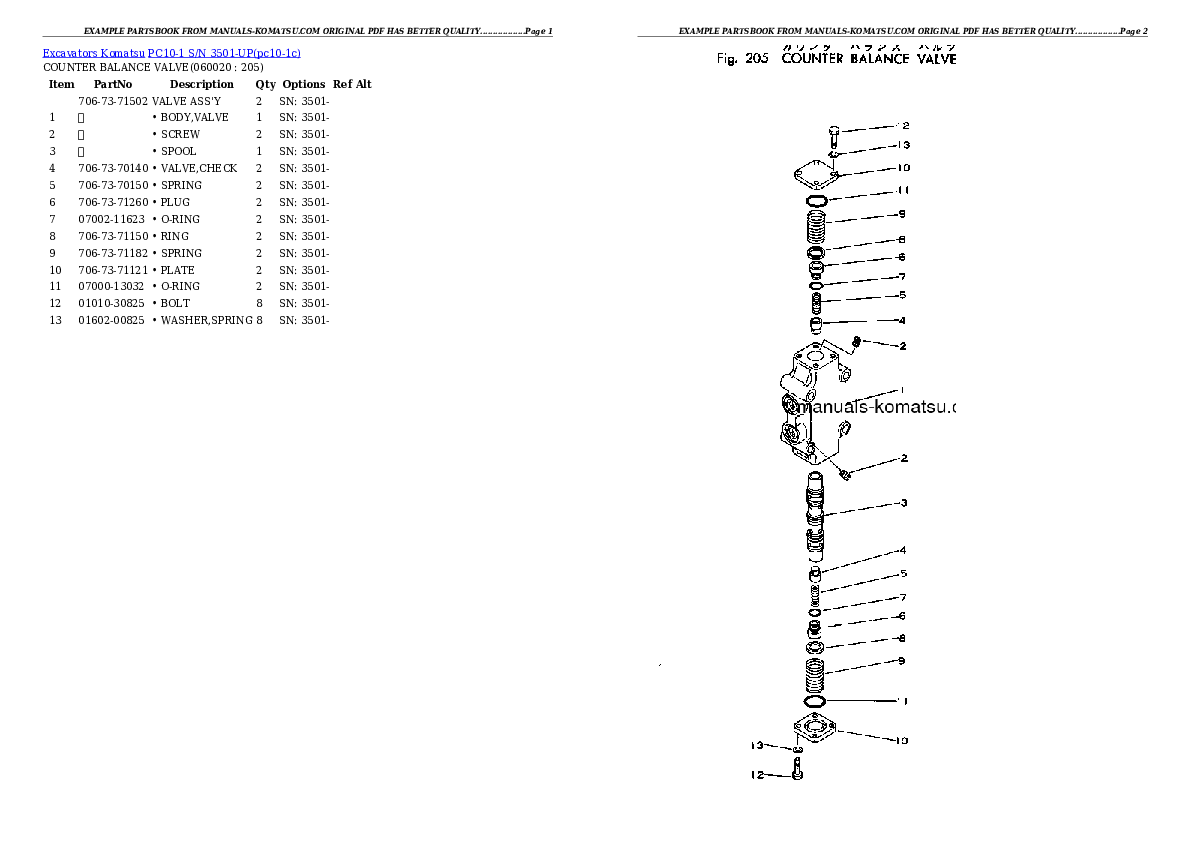 Protected: PC10-1 S/N 3501-UP Partsbook