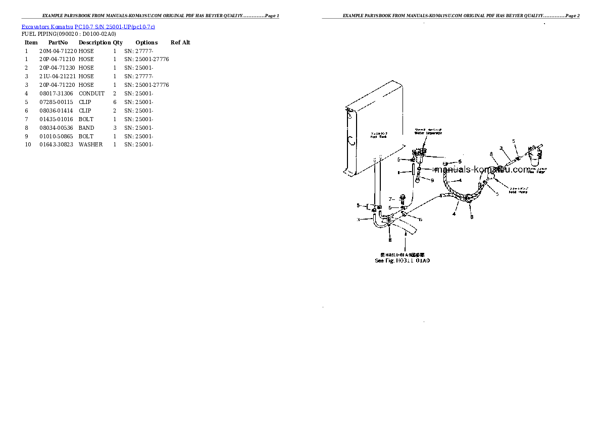 Protected: PC10-7 S/N 25001-UP Partsbook