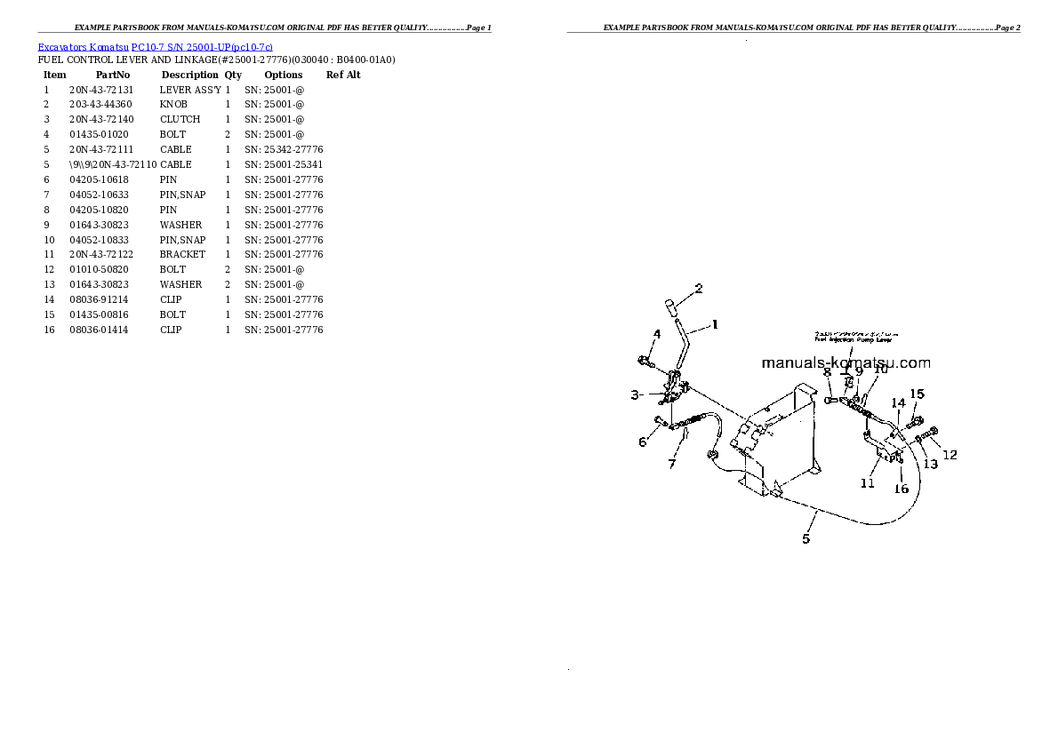Protected: PC10-7 S/N 25001-UP Partsbook
