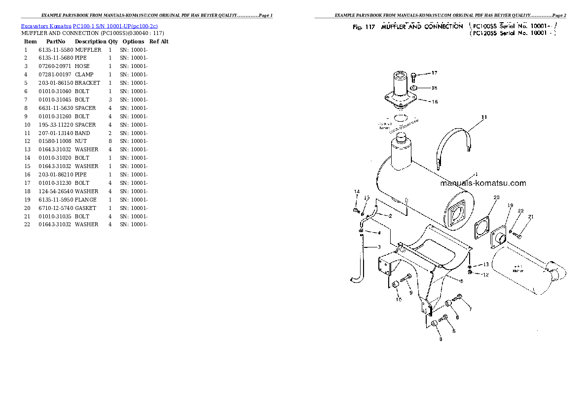 Protected: PC100-1 S/N 10001-UP Partsbook