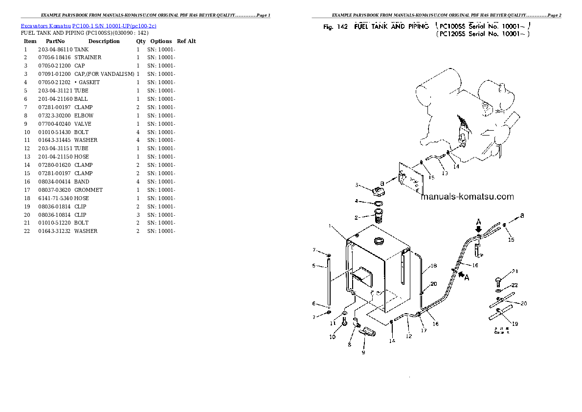 Protected: PC100-1 S/N 10001-UP Partsbook