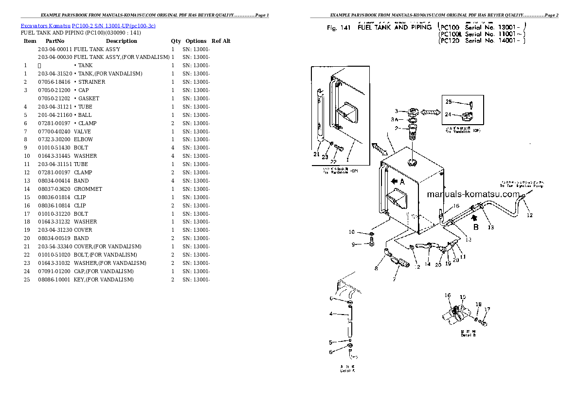 Protected: PC100-2 S/N 13001-UP Partsbook