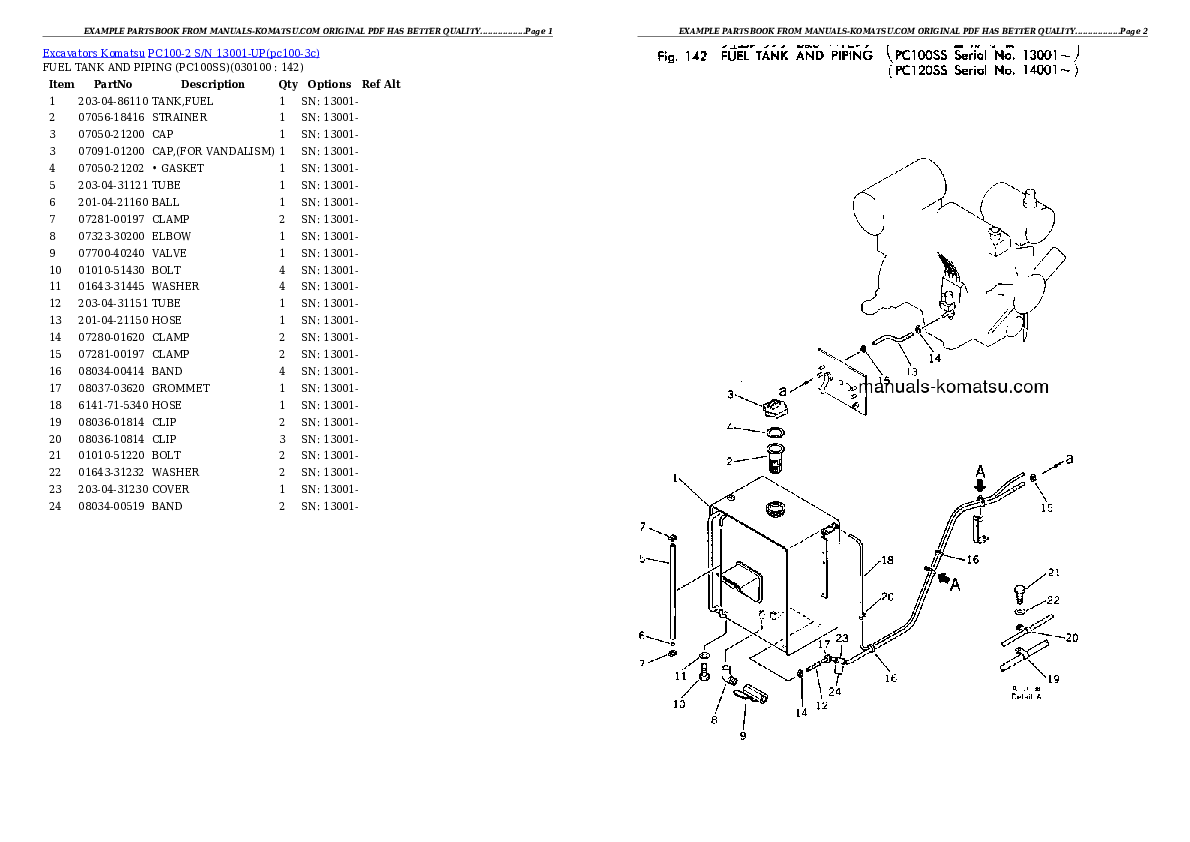 Protected: PC100-2 S/N 13001-UP Partsbook