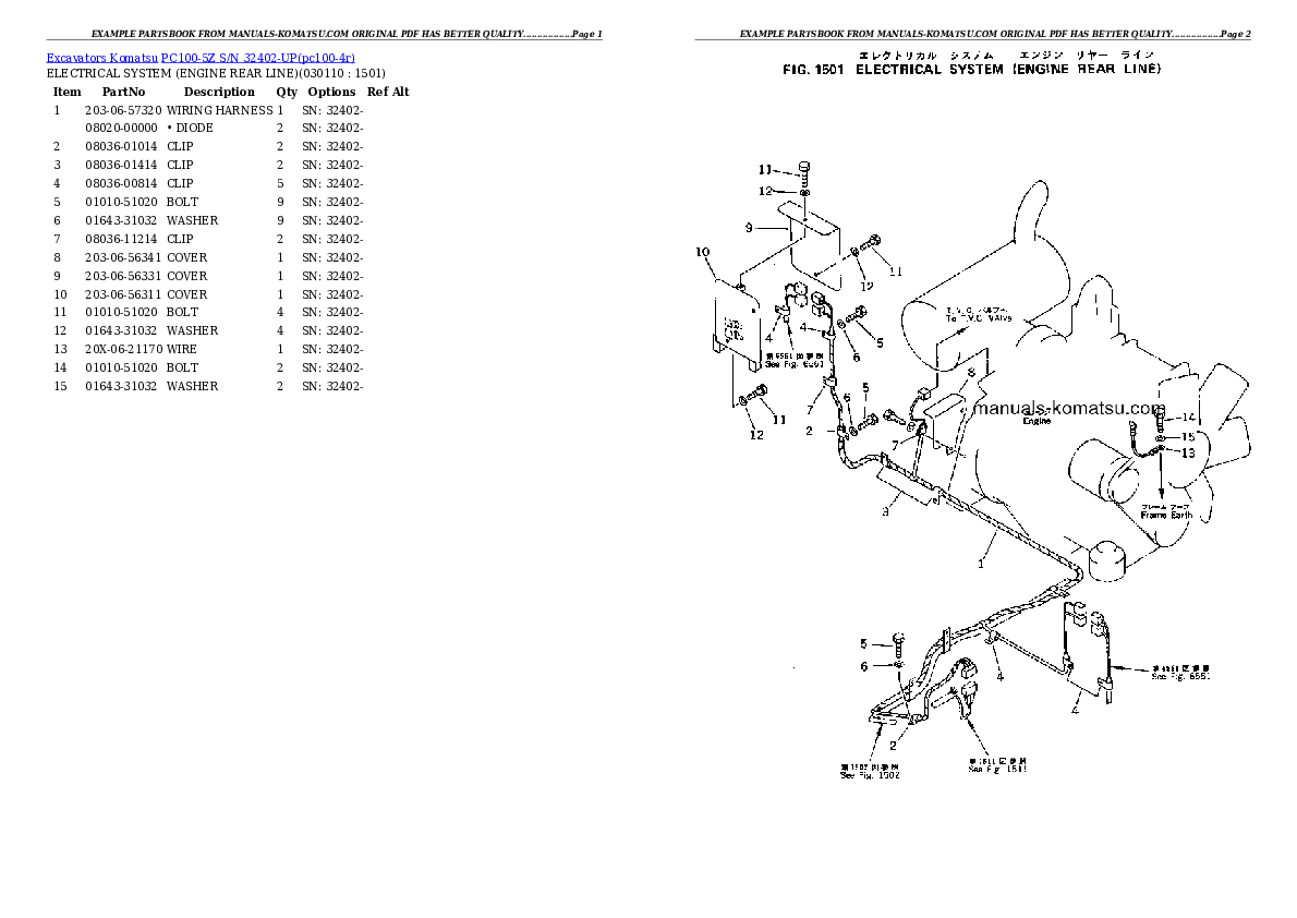 Protected: PC100-5Z S/N 32402-UP Partsbook