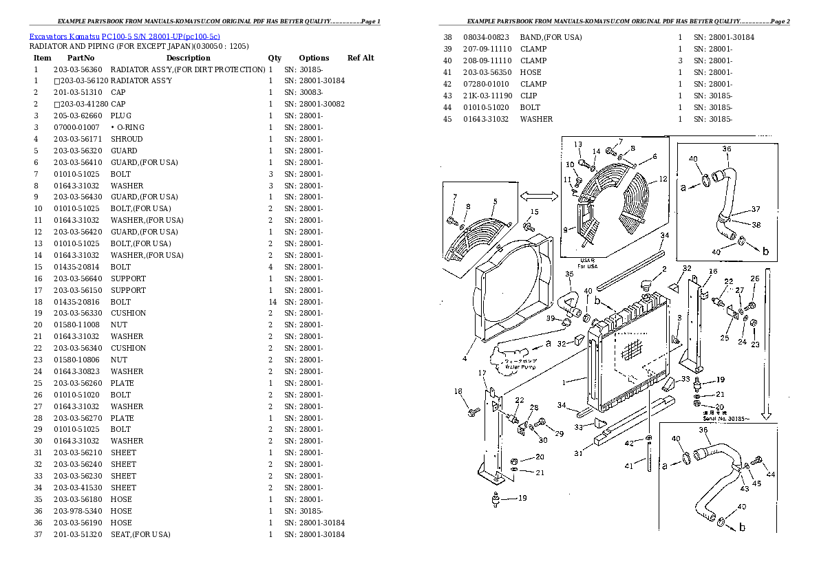 Protected: PC100-5 S/N 28001-UP Partsbook