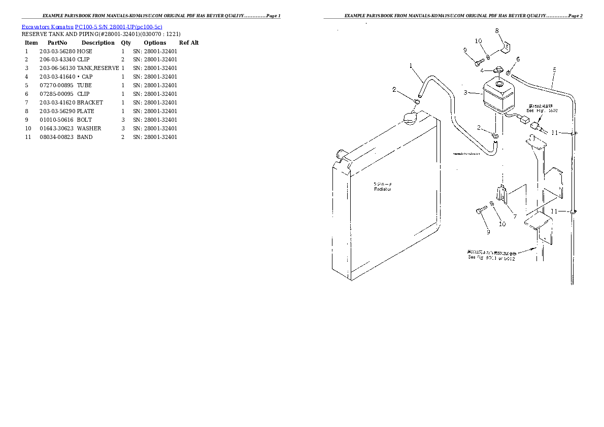 Protected: PC100-5 S/N 28001-UP Partsbook