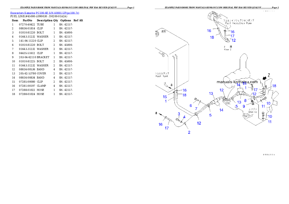 Protected: PC100-6E S/N 40001-UP Partsbook