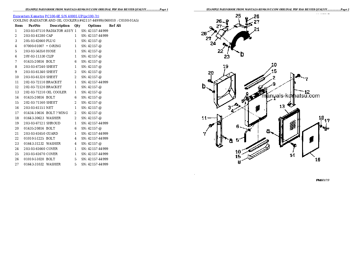 Protected: PC100-6E S/N 40001-UP Partsbook