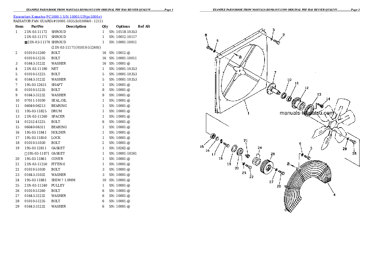 Protected: PC1000-1 S/N 10001-UP Partsbook