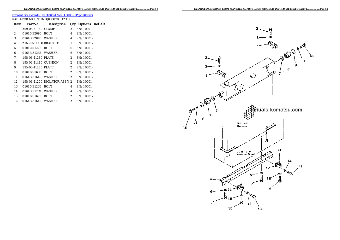 Protected: PC1000-1 S/N 10001-UP Partsbook