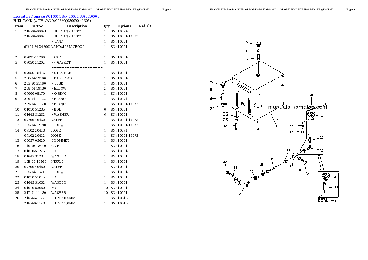 Protected: PC1000-1 S/N 10001-UP Partsbook