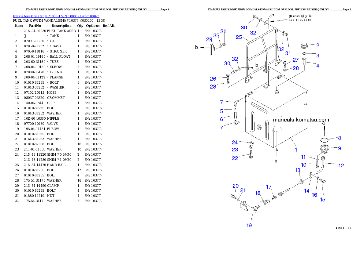 Protected: PC1000-1 S/N 10001-UP Partsbook