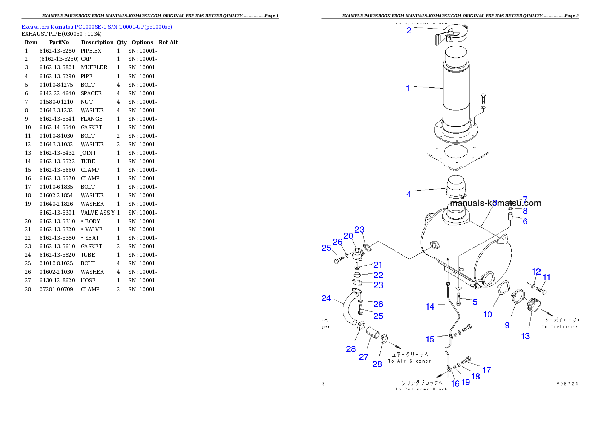 Protected: PC1000SE-1 S/N 10001-UP Partsbook