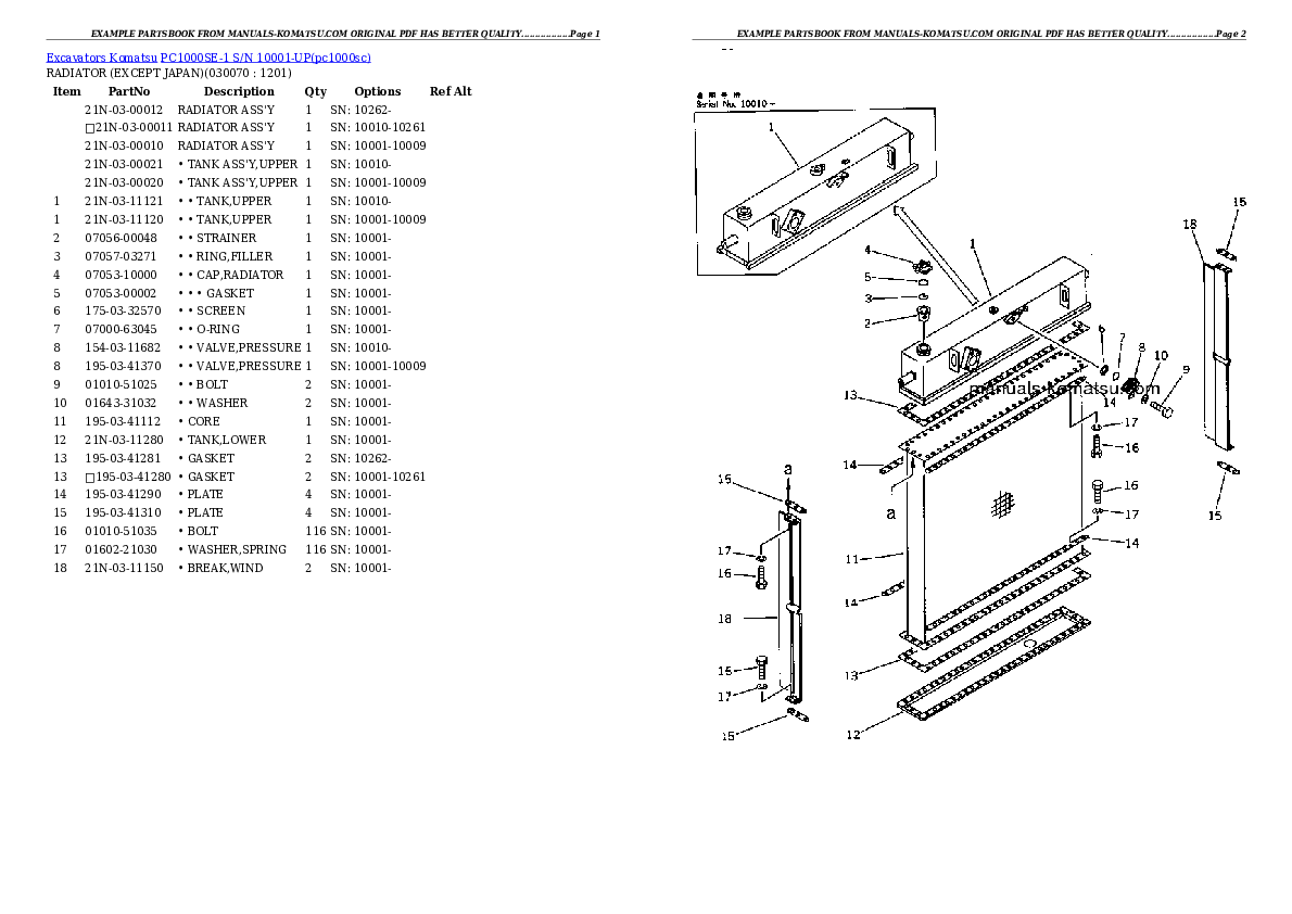 Protected: PC1000SE-1 S/N 10001-UP Partsbook