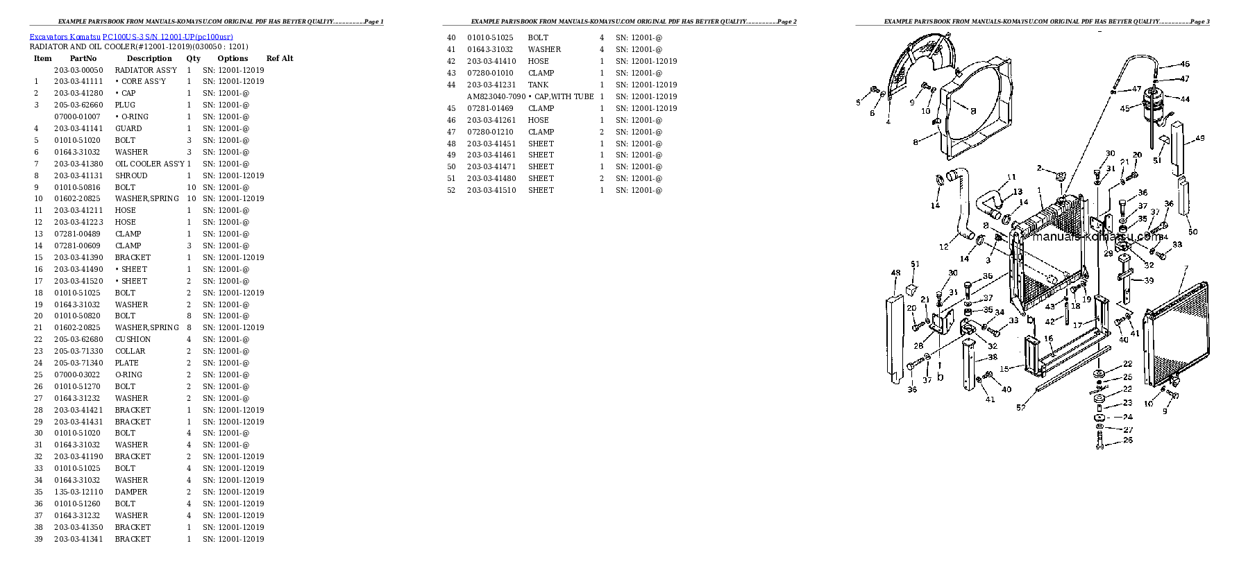 Protected: PC100US-3 S/N 12001-UP Partsbook