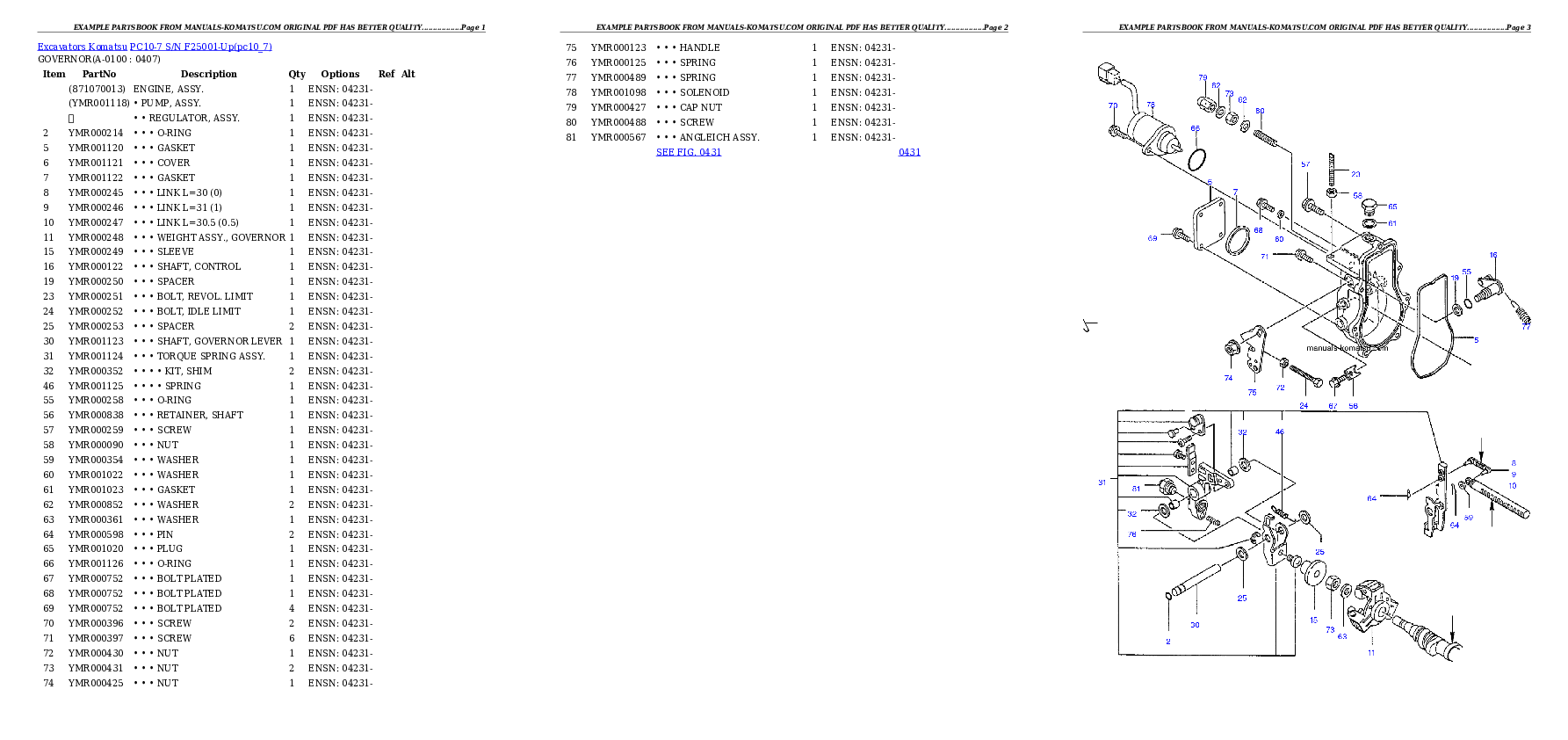 Protected: PC10-7 S/N F25001-Up Partsbook