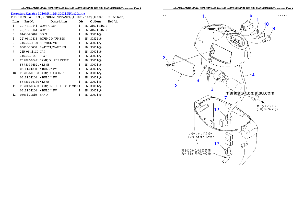 Protected: PC10MR-1 S/N 30001-UP Partsbook