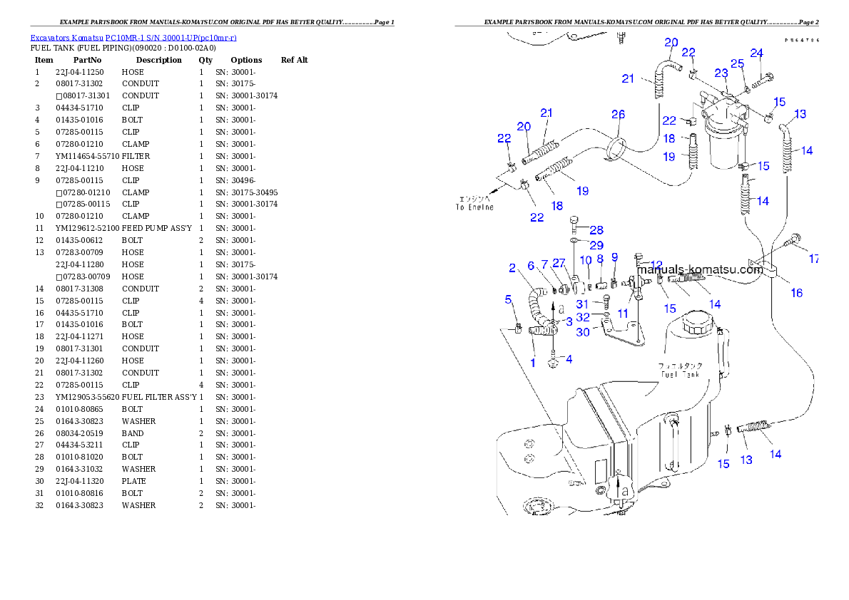 Protected: PC10MR-1 S/N 30001-UP Partsbook
