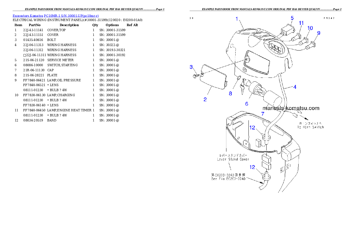 Protected: PC10MR-1 S/N 30001-UP Partsbook