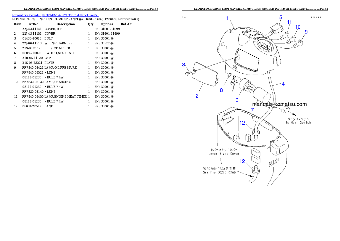 Protected: PC10MR-1-A S/N 30001-UP Partsbook