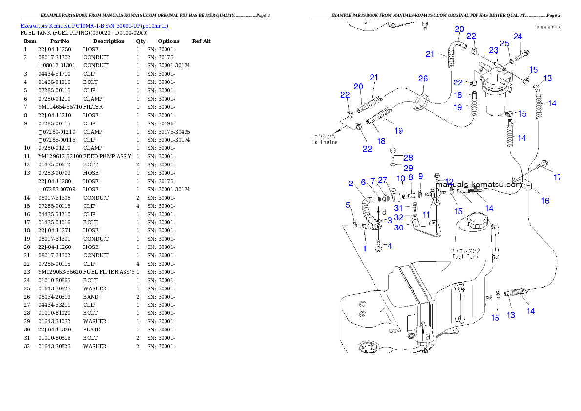 Protected: PC10MR-1-B S/N 30001-UP Partsbook
