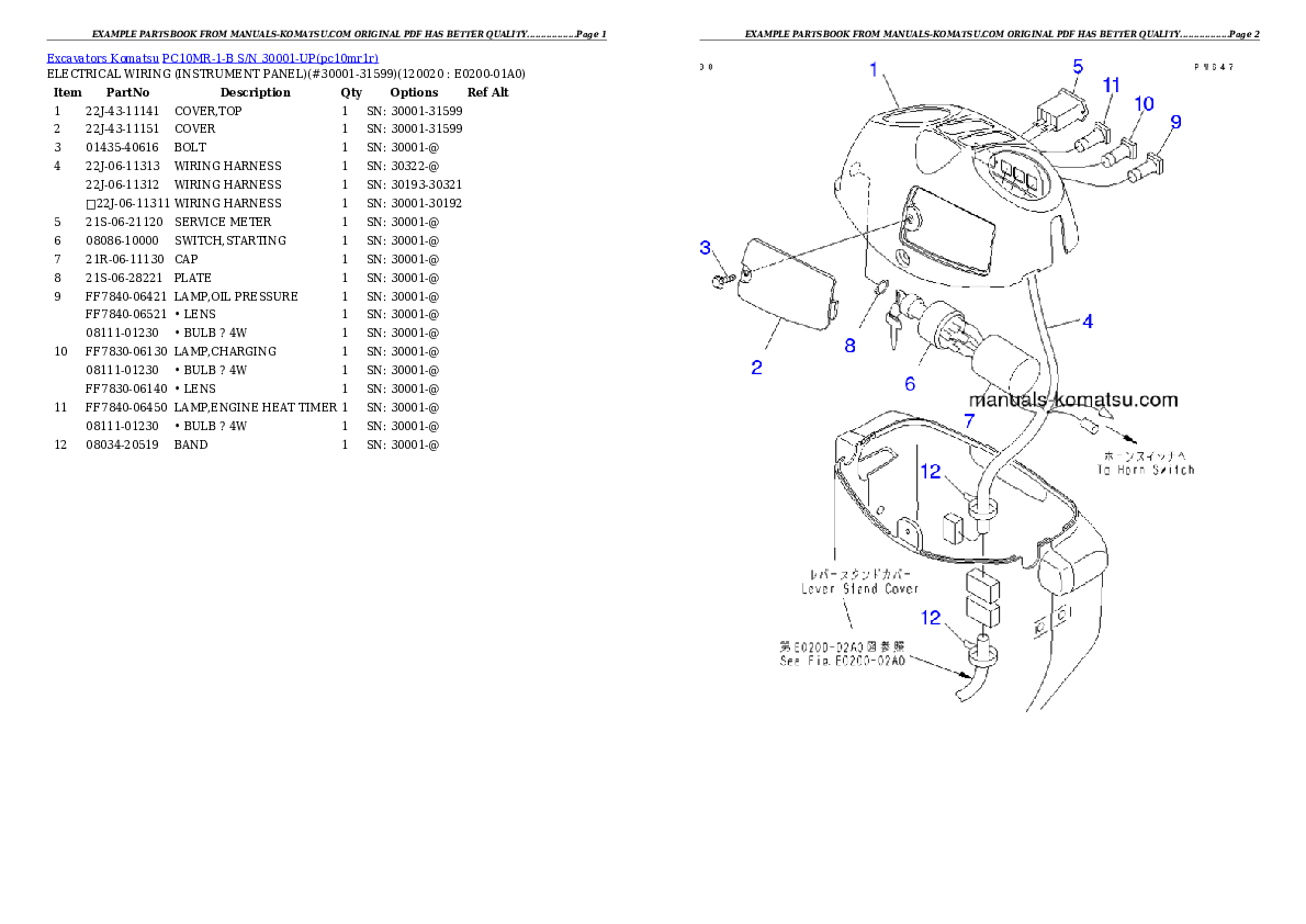 Protected: PC10MR-1-B S/N 30001-UP Partsbook