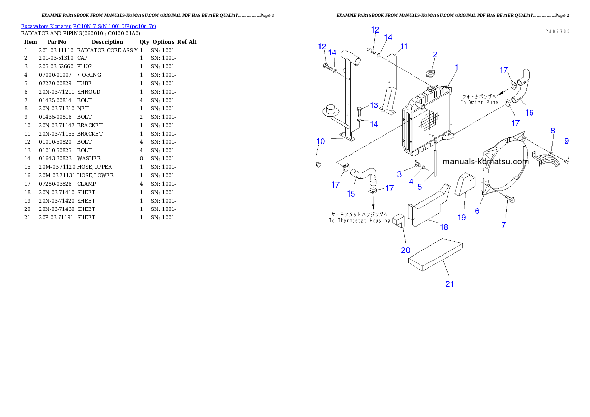 Protected: PC10N-7 S/N 1001-UP Partsbook