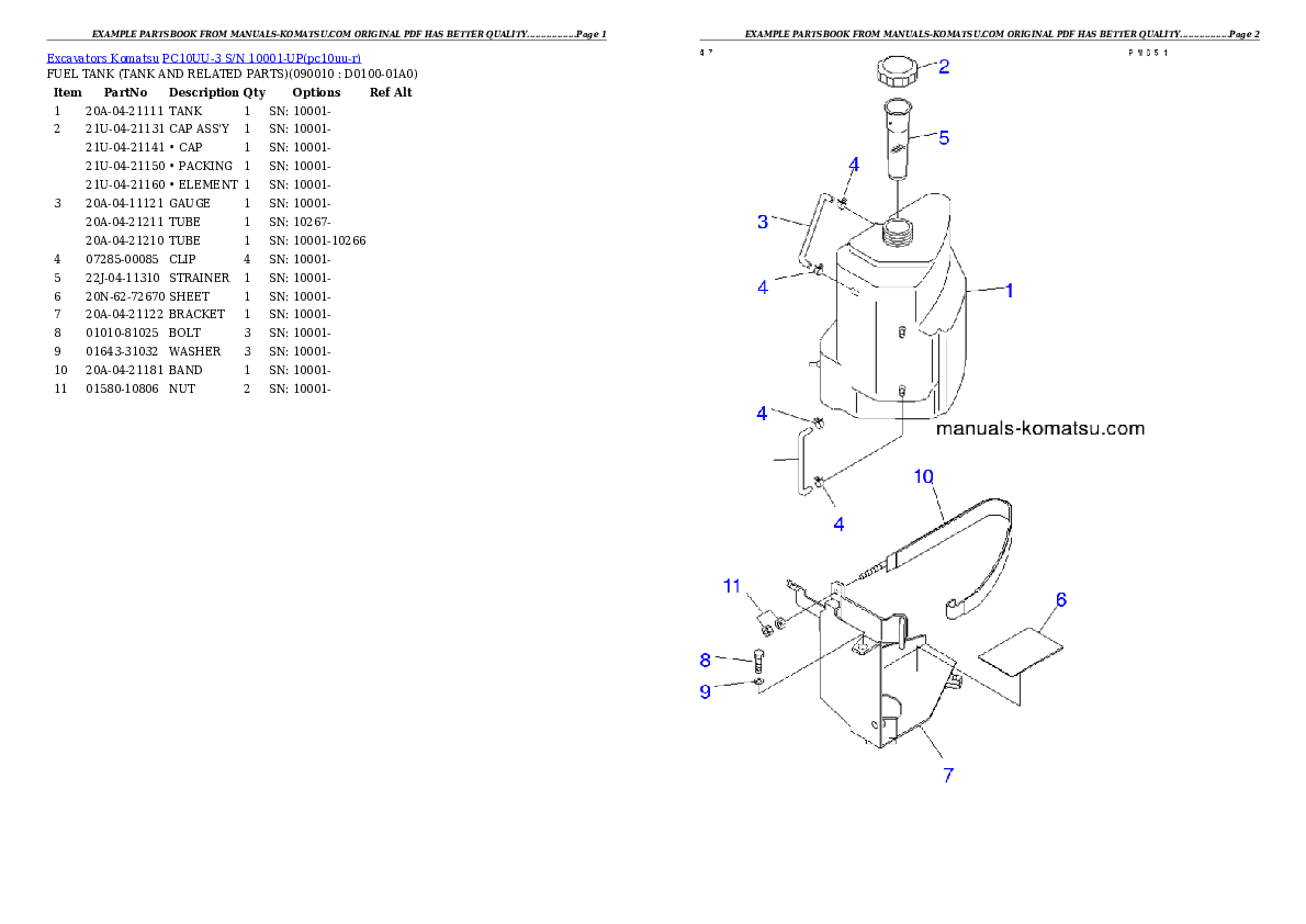 Protected: PC10UU-3 S/N 10001-UP Partsbook