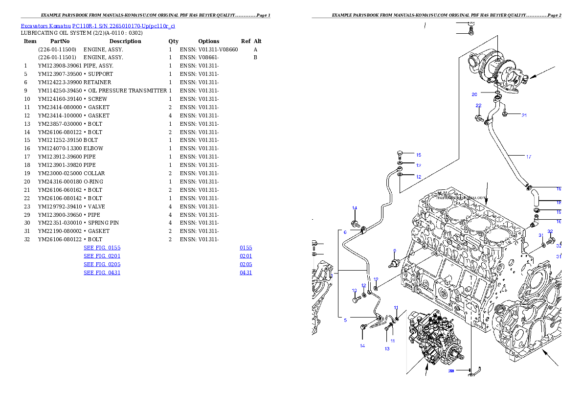 Protected: PC110R-1 S/N 2265010170-Up Partsbook