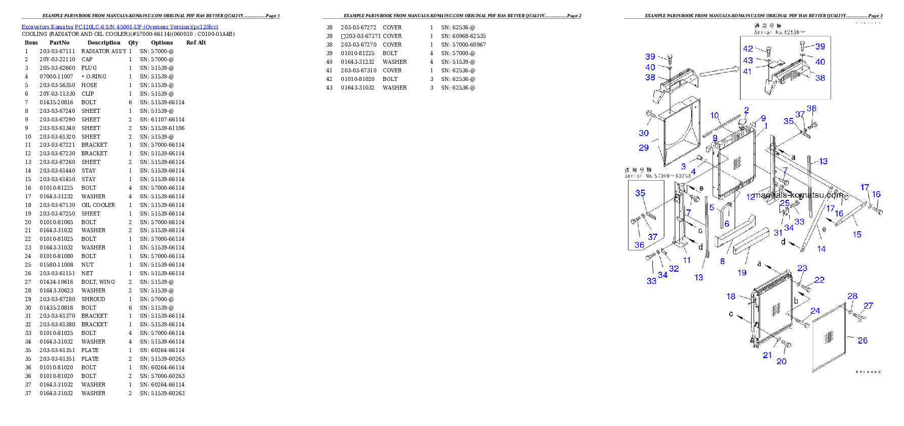 Protected: PC120LC-6 S/N 45001-UP (Overseas Version) Partsbook