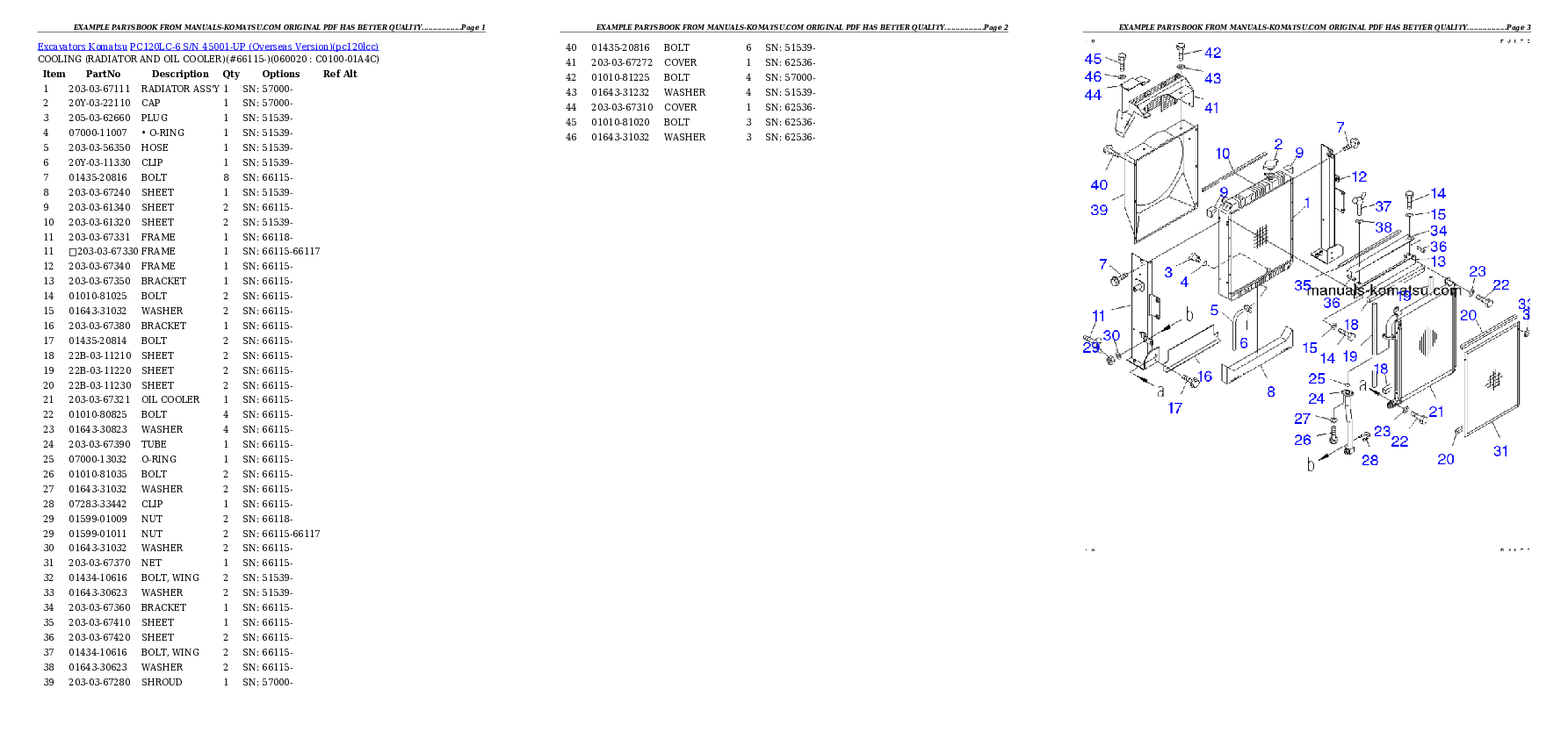 Protected: PC120LC-6 S/N 45001-UP (Overseas Version) Partsbook