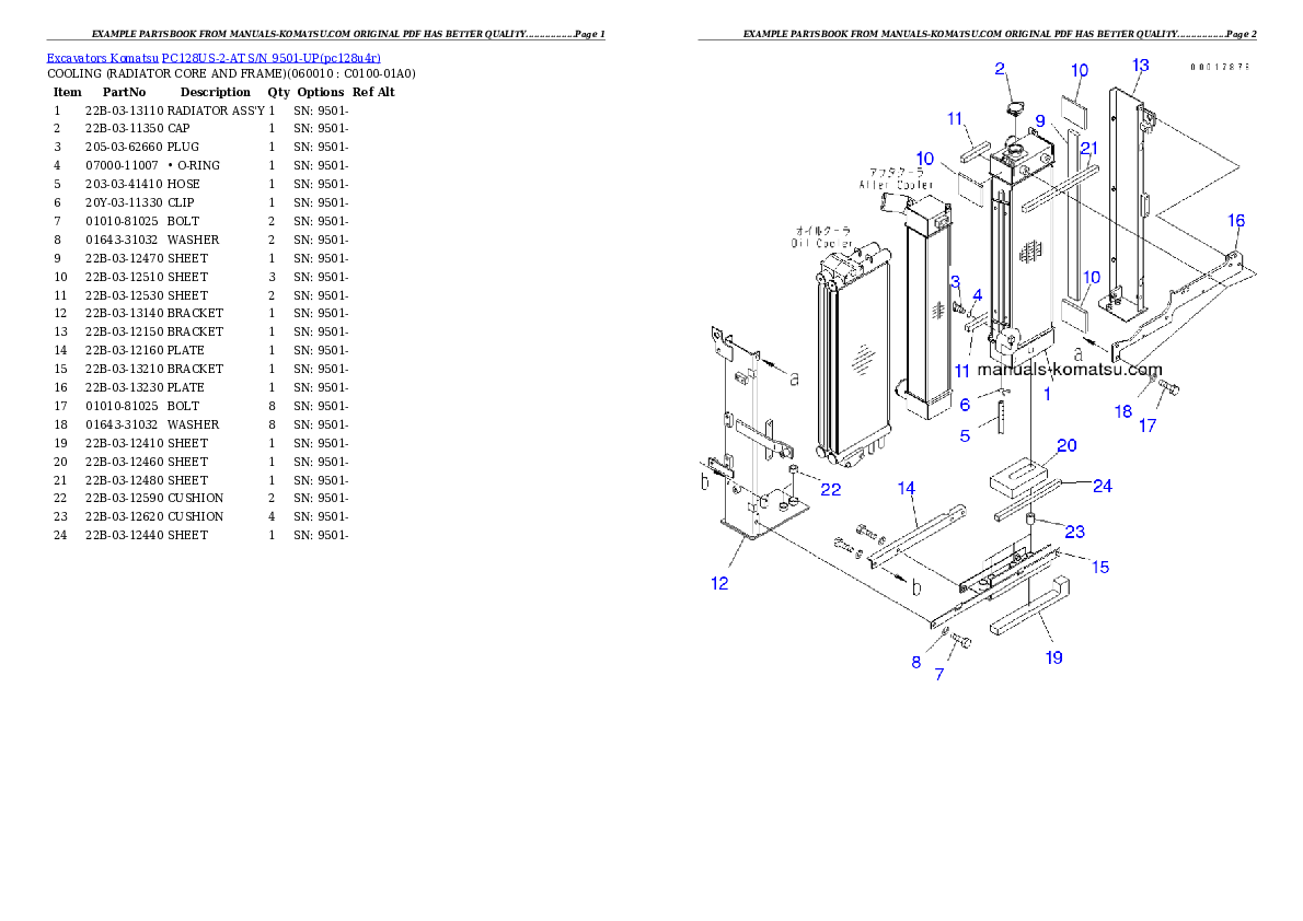 Protected: PC128US-2-AT S/N 9501-UP Partsbook