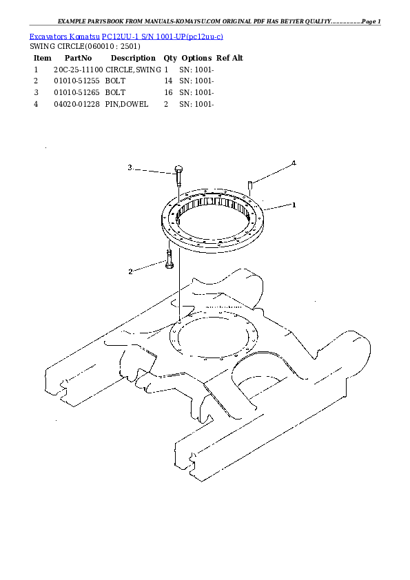 Protected: PC12UU-1 S/N 1001-UP Partsbook