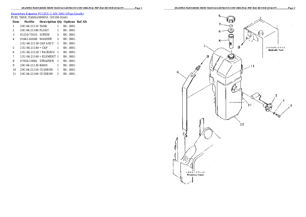 Protected: PC12UU-2 S/N 3001-UP Partsbook