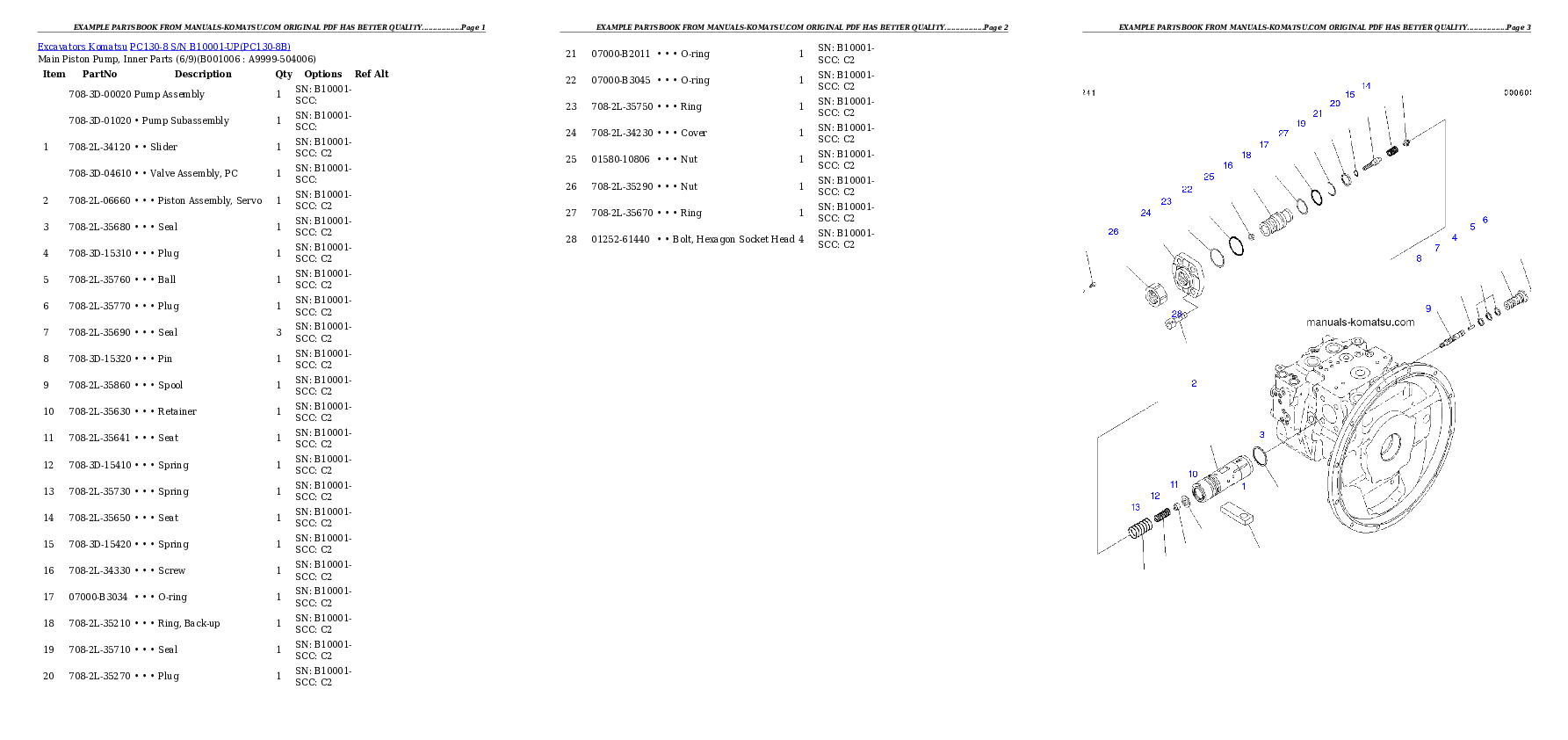 Protected: PC130-8 S/N B10001-UP Partsbook