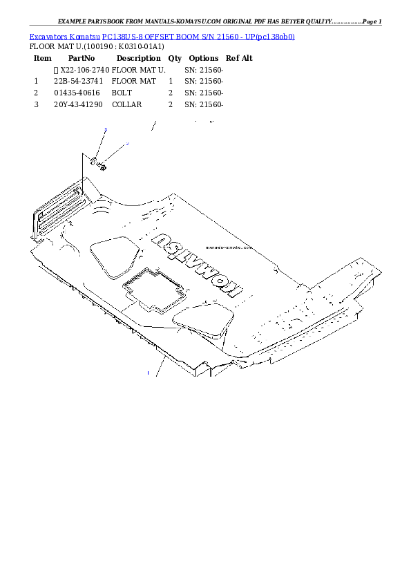 Protected: PC138US-8 OFFSET BOOM S/N 21560 – UP Partsbook