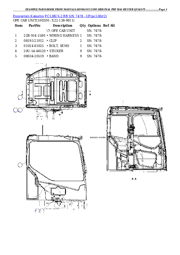 Protected: PC138US-2 RR S/N 7478 – UP Partsbook