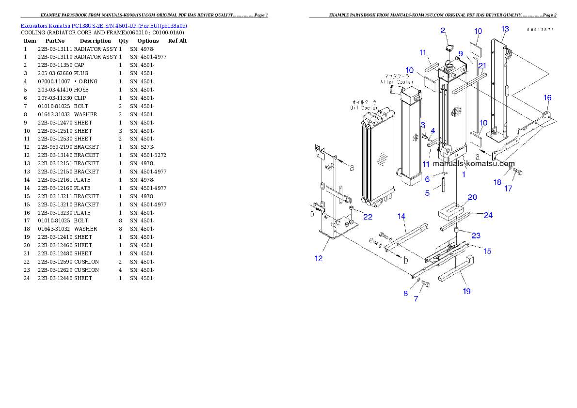 Protected: PC138US-2E S/N 4501-UP (For EU) Partsbook