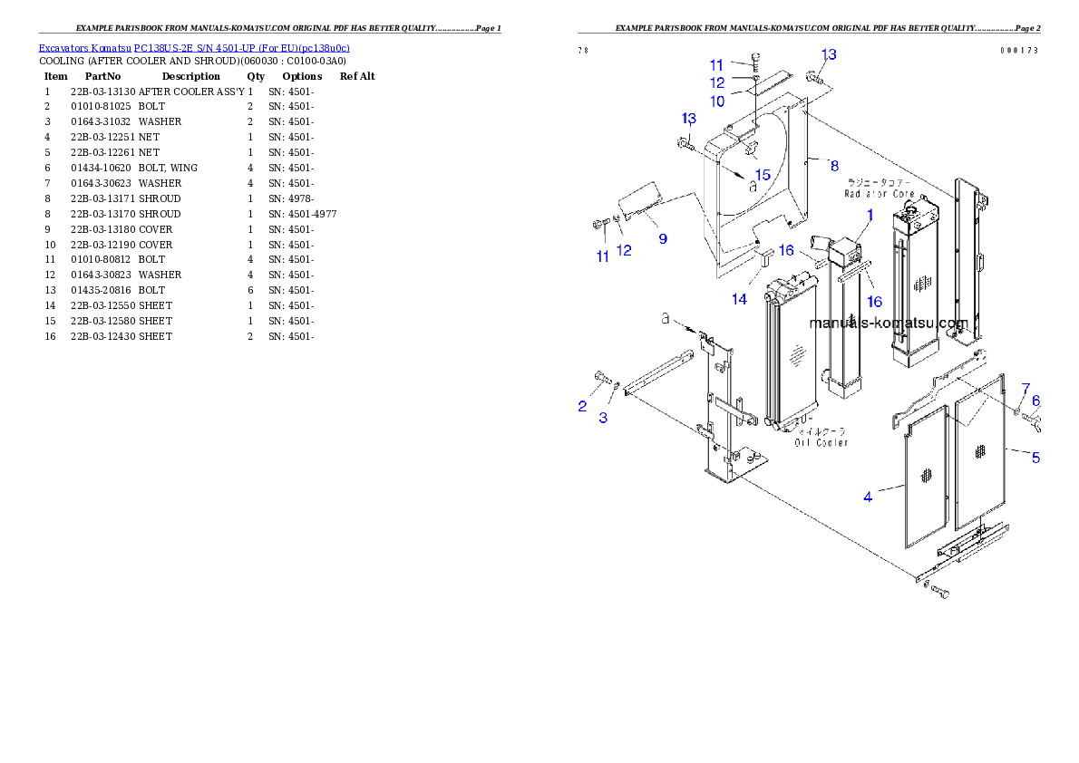 Protected: PC138US-2E S/N 4501-UP (For EU) Partsbook