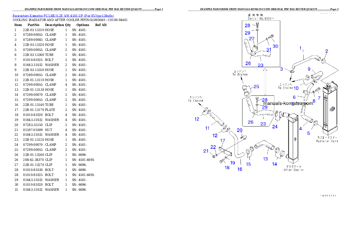 Protected: PC138US-2E S/N 4501-UP (For EU) Partsbook