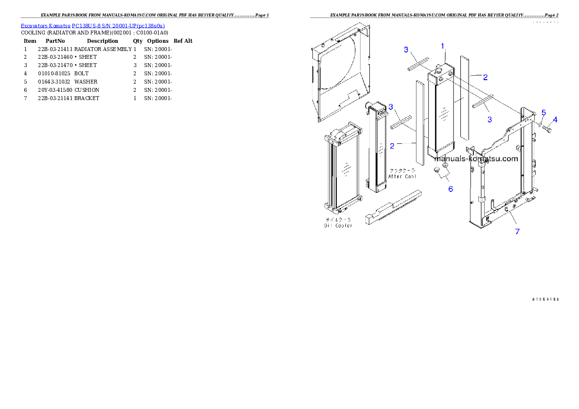 Protected: PC138US-8 S/N 20001-UP Partsbook
