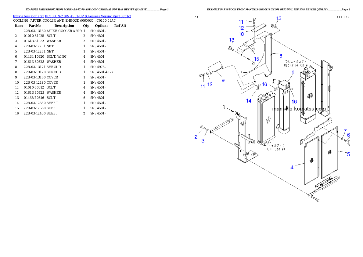 Protected: PC138US-2 S/N 4501-UP (Overseas Version) Partsbook