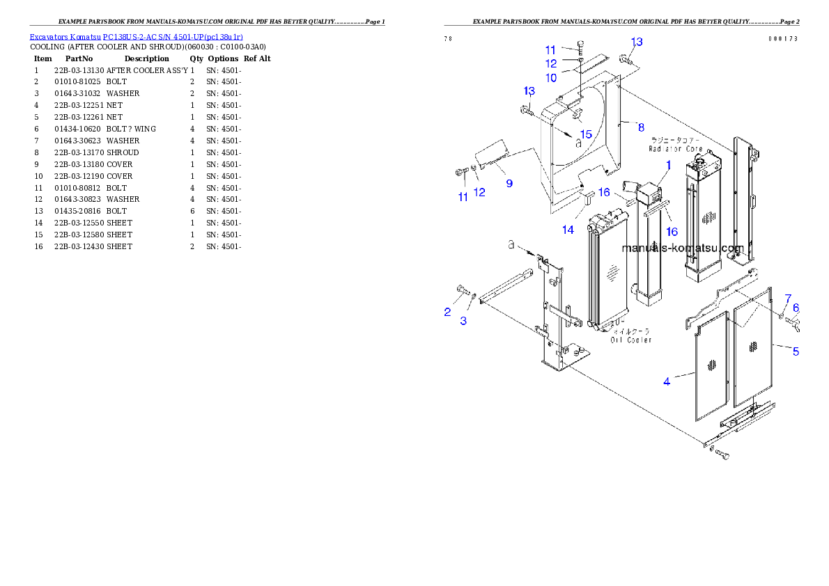 Protected: PC138US-2-AC S/N 4501-UP Partsbook