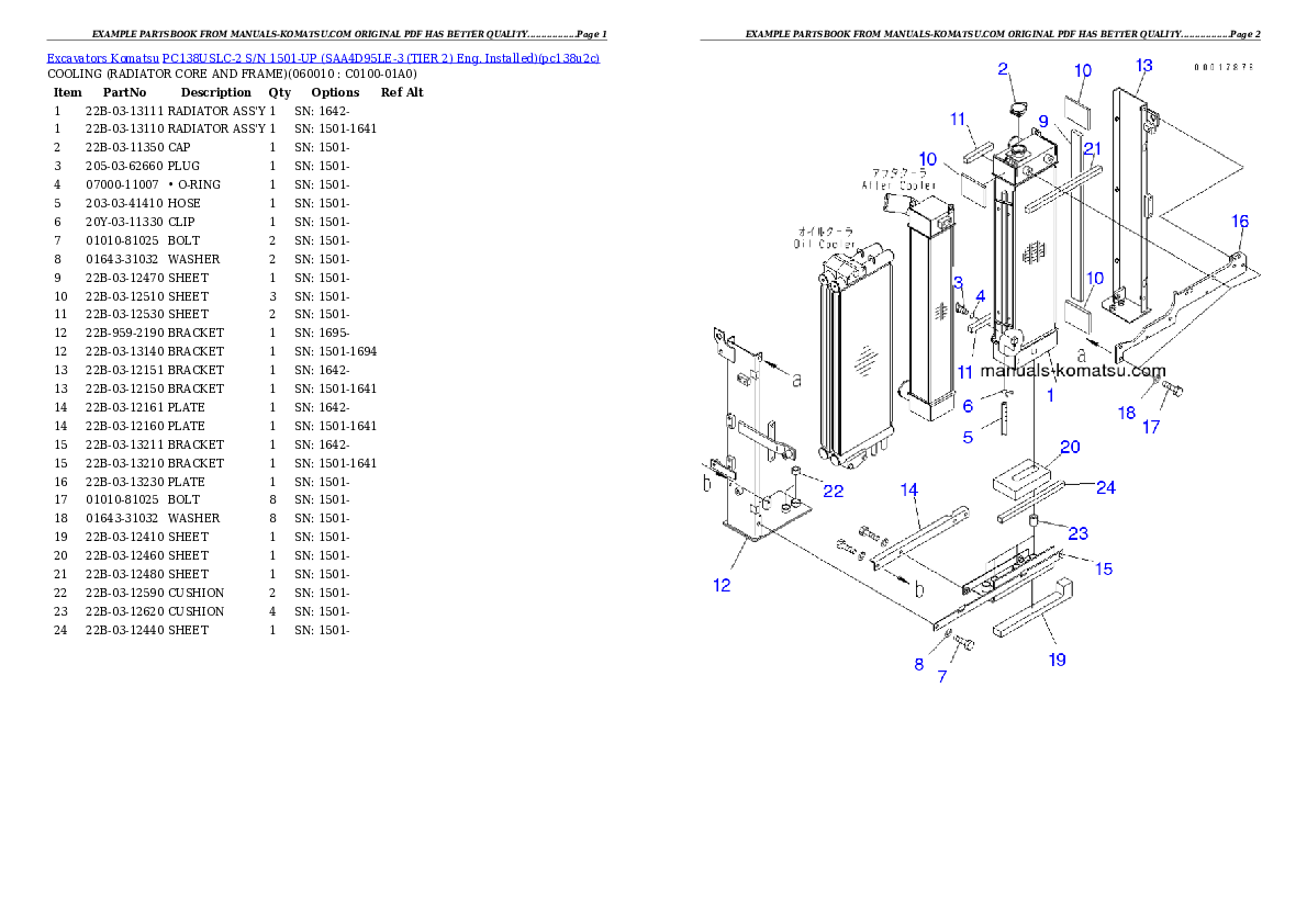 Protected: PC138USLC-2 S/N 1501-UP (SAA4D95LE-3 (TIER 2) Eng. Installed) Partsbook