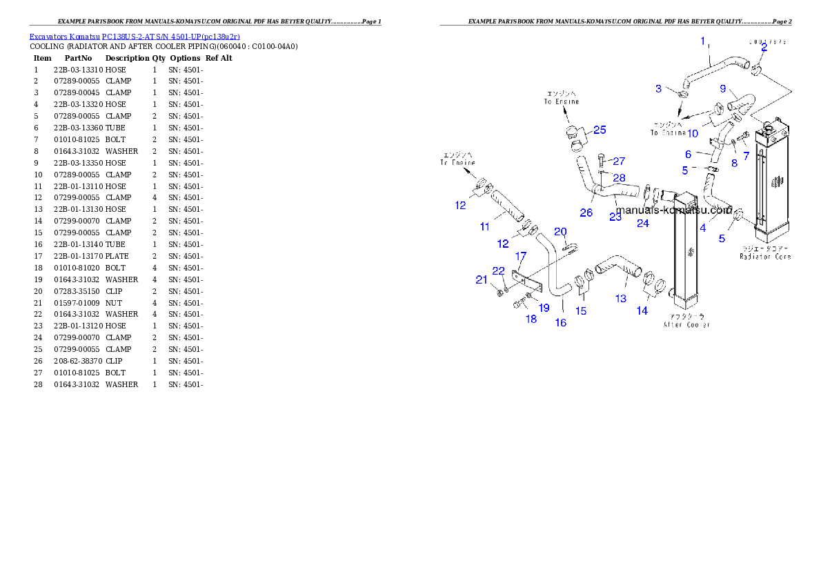 Protected: PC138US-2-AT S/N 4501-UP Partsbook