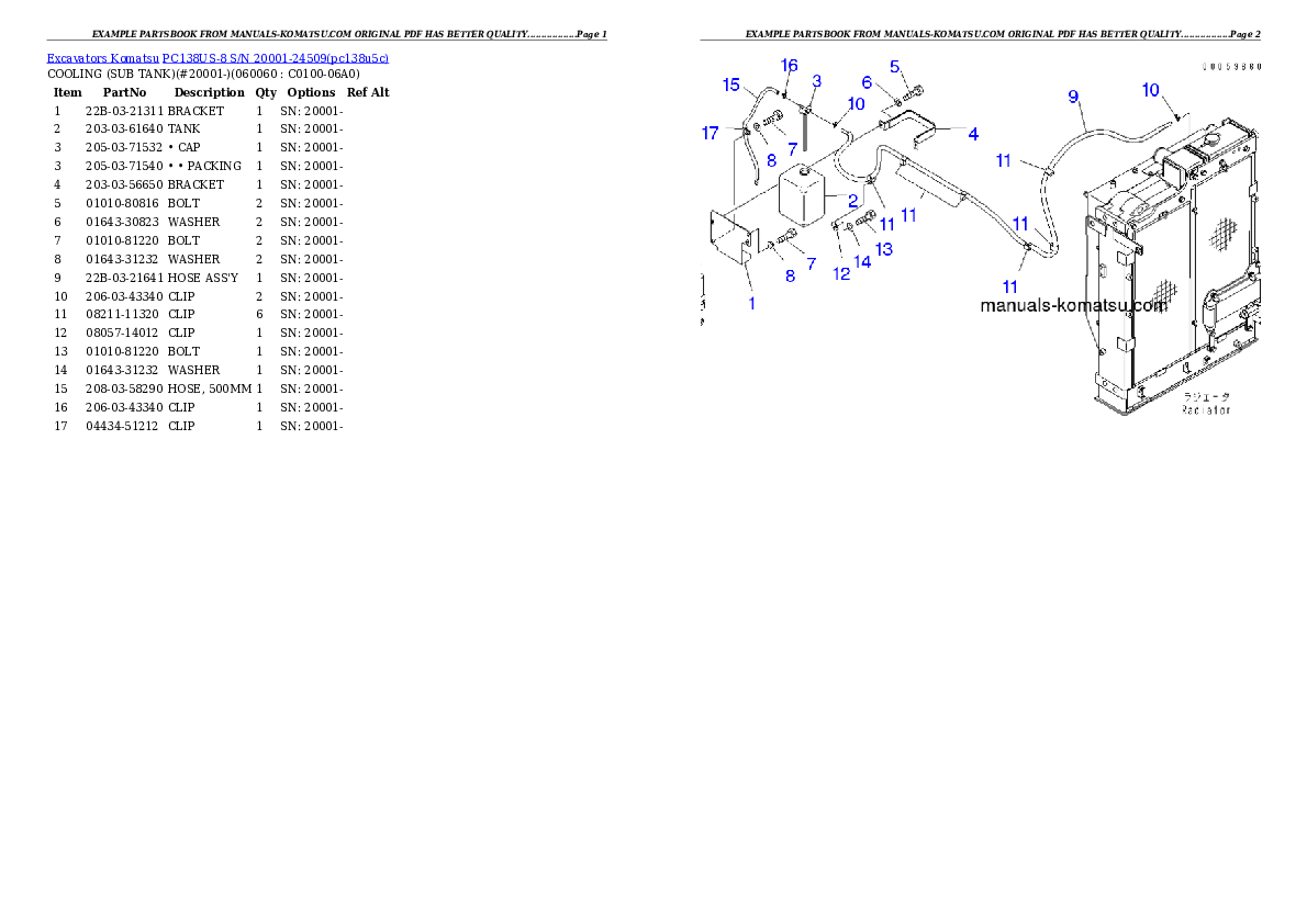 Protected: PC138US-8 S/N 20001-24509 (For EU) Partsbook
